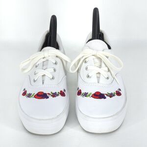 Keds Grasshoppers Red Hat Society Sneakers Women's 6M Embroidered Cottage Granny